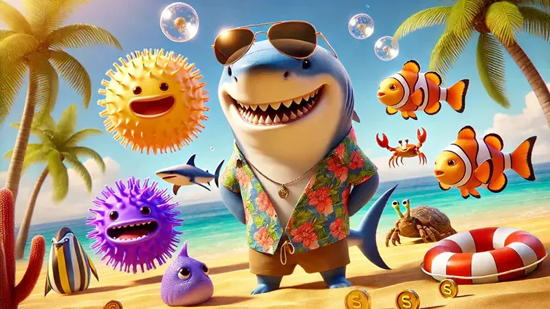 Visual dunia bawah laut untuk kategori tembak ikan ARTA4D